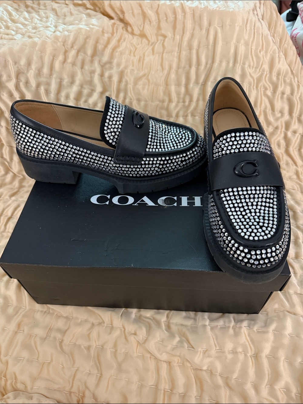 Coach Leah Crystal Loafers